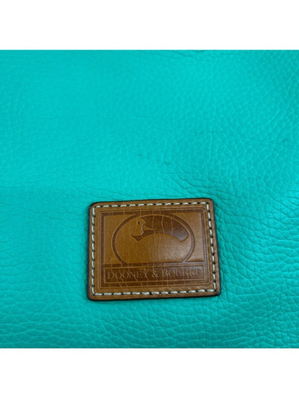 Dooney & Bourke Pebble Grain Paige Sac Hobo Bag in Carribean Green - Picture 2 of 8